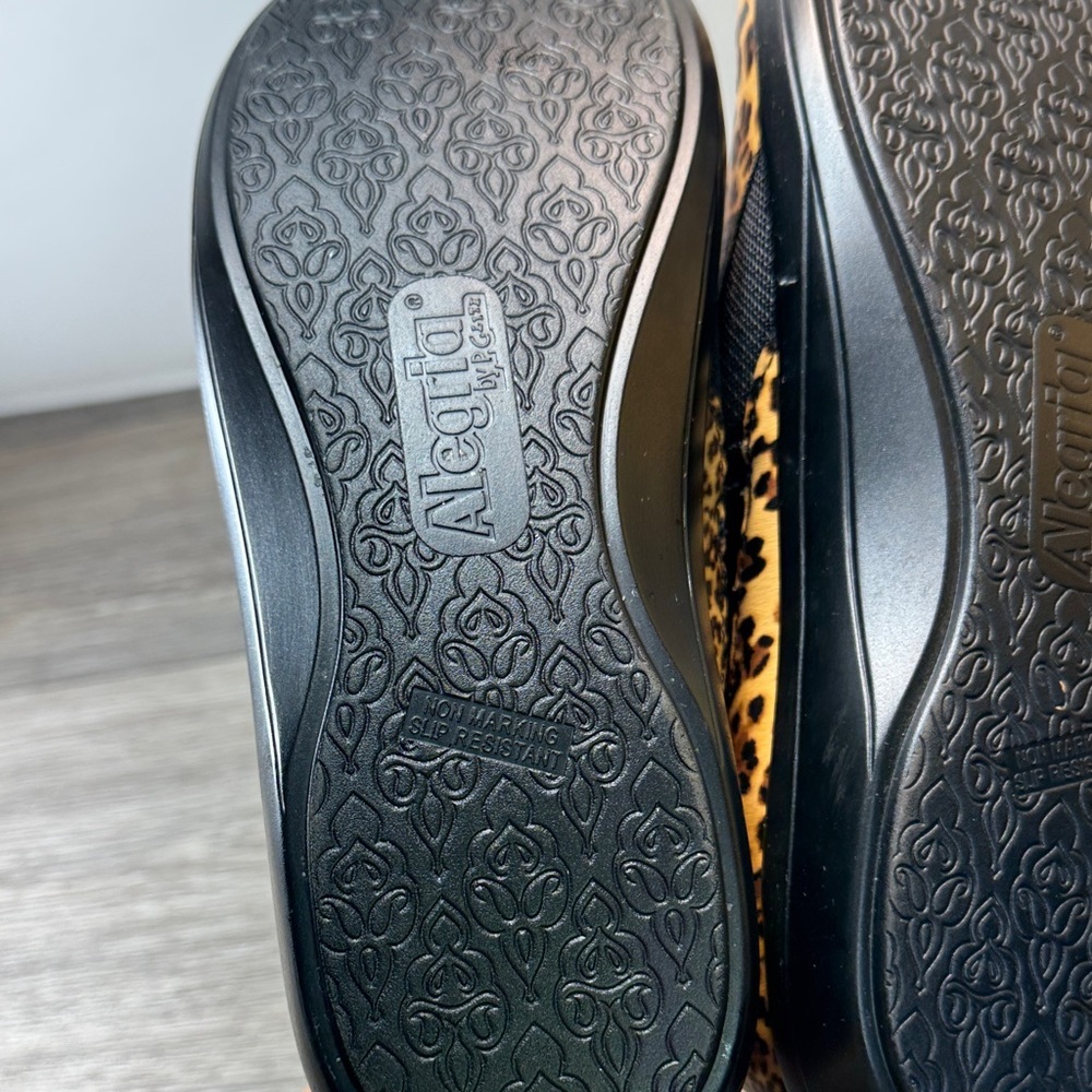 Alegria Cheetah Print flats Sneakers woman’s 41 (s70) - Picture 7 of 9